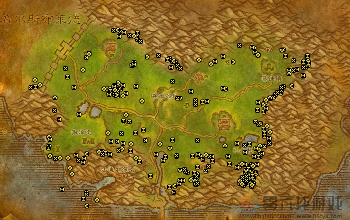 魔兽世界阿拉希高地矿点分布图(图8)